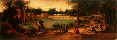 Ornejagten: Et af et par landskaber af Ferdinand Bol