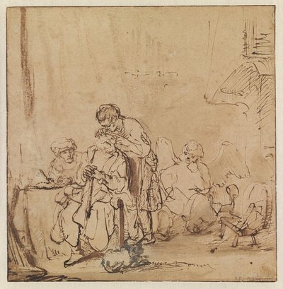 Helbredelsen af Tobit af Ferdinand Bol