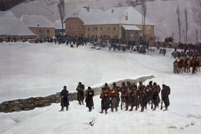 Bourbaki Panorama af Ferdinand & Castres Edouard (1838-1902) Hodler