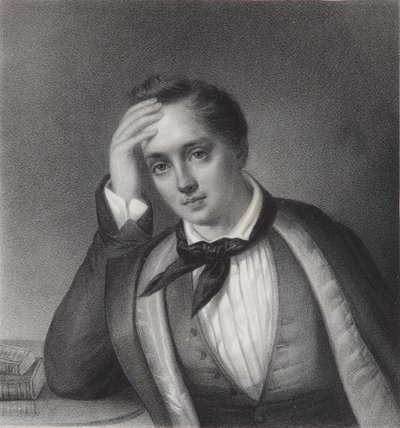 Portræt af digteren Yevgeny Abramovich Baratynsky 1800-1844, 1830