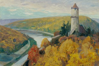 Vltava (fra porteføljen "16 udsigter over tjekkiske landskaber 