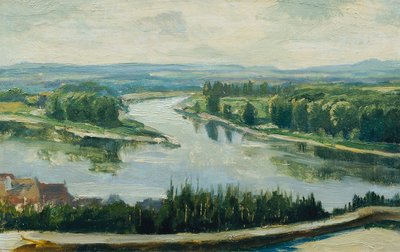 Sammenløbet af Vltava og Elben af Ferdinand Engelmuller