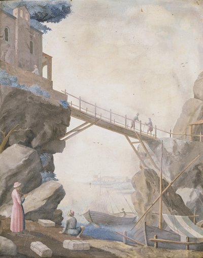 Scagliola-panel af Ferdinand Enrico Hugford
