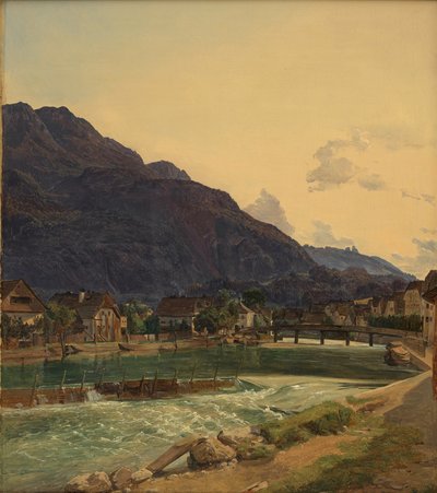 Floden Traun ved Ischl af Ferdinand Georg Waldmüller