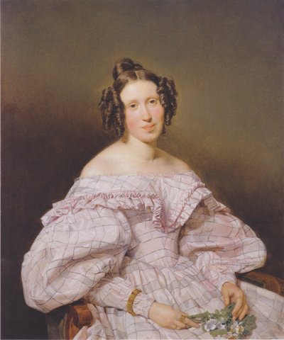 Portræt af en kvinde af Ferdinand Georg Waldmüller