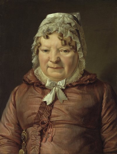 Portræt af kaptajn von Stierle-Holzmeisters mor af Ferdinand Georg Waldmüller