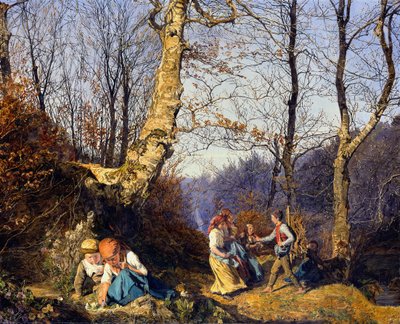 Tidligt forår i Wienerwald af Ferdinand Georg Waldmüller