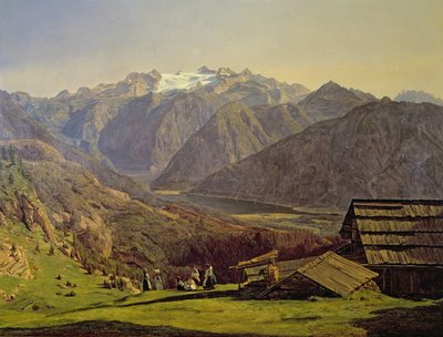 Hallstatter-See af Ferdinand Georg Waldmuller