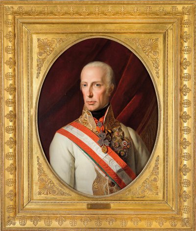 Portræt af kejser Frans I af Østrig (1768-1835) af Ferdinand Georg Waldmuller