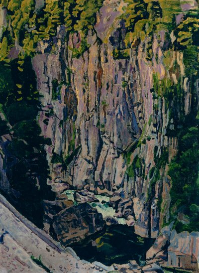 Aare Gorge af Ferdinand Hodler