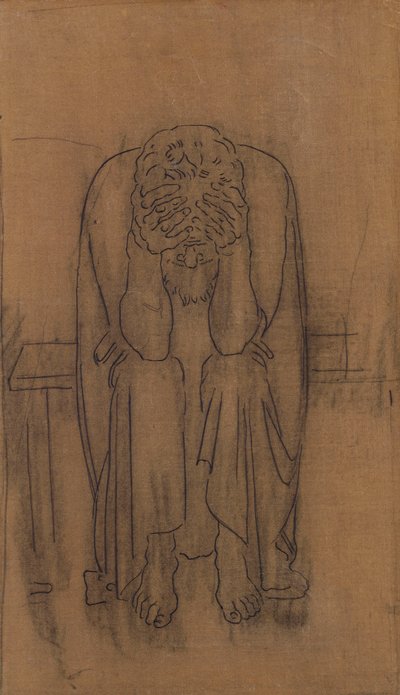 mørkt geni; Dark Genius, 1891-2 af Ferdinand Hodler