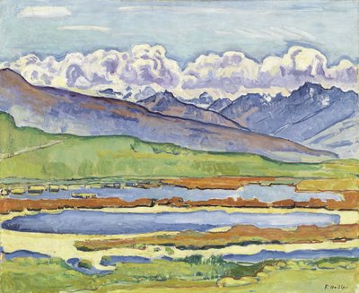 Landskab ved Montana af Ferdinand Hodler