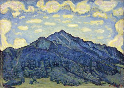 Landskab i de schweiziske alper af Ferdinand Hodler