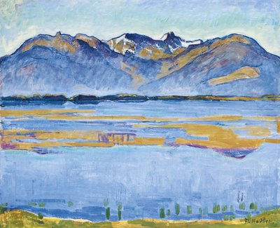 Montana-landskab med Becs de Bosson og Vallon de Réchy, 1915 af Ferdinand Hodler