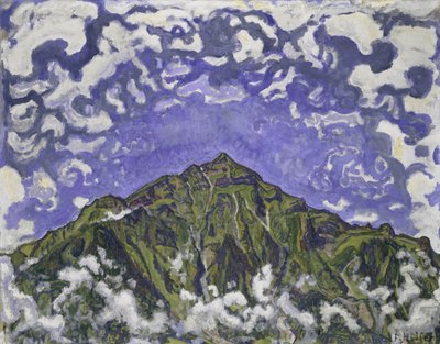 Mount Niesen set fra Heustrich, 1910. af Ferdinand Hodler