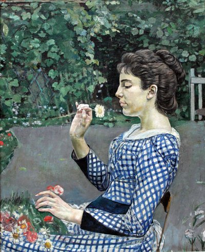 Portræt af Hélène Weiglé af Ferdinand Hodler