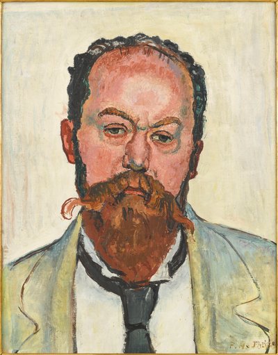 Portræt af Mathias Morhardt 1863-1939, 1913. af Ferdinand Hodler