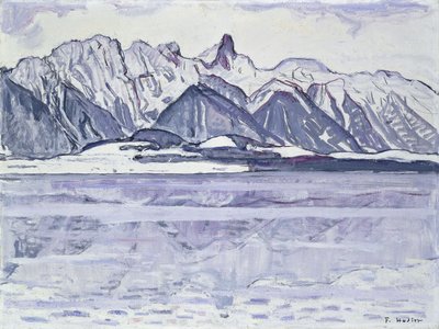 Stockhorn Snowy, 1913-1914 af Ferdinand Hodler