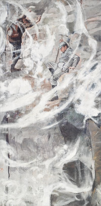Klatringen, 1894. af Ferdinand Hodler