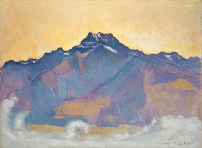 Dents du Midi set fra Chesières, 1912 af Ferdinand Hodler