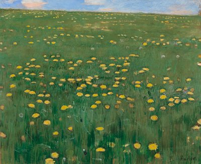 The Flower Meadow, ca 1901. af Ferdinand Hodler