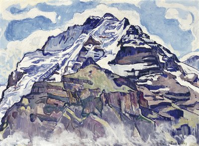 Jungfrau, set fra Muerren af Ferdinand Hodler