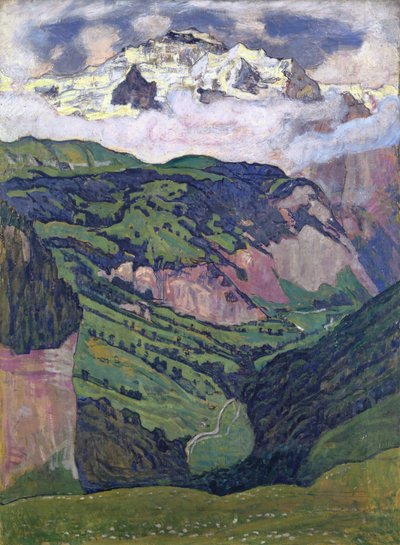 Jungfrau set fra Isenfluh, 1902 af Ferdinand Hodler