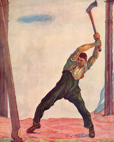Skovhuggeren, 1910. af Ferdinand Hodler