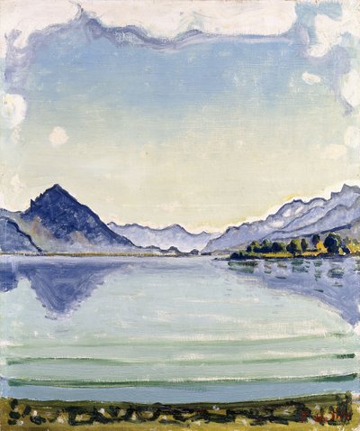Thunsøen ved Leissingen, 1909 af Ferdinand Hodler