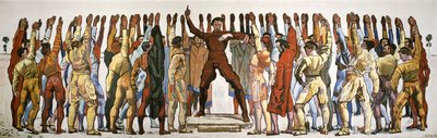 Enstemmighed (Eden). Anden version af Hodler, Ferdinand (1853-1918). Olie på lærred af Ferdinand Hodler