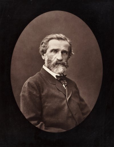 Giuseppe Verdi italiensk komponist, 1813-1901, ca. 1872. af Ferdinand J. Mulnier