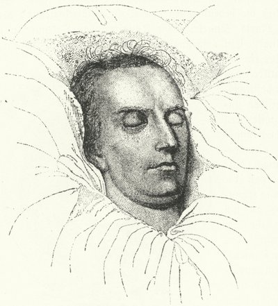 Den tyske digter og dramatiker Friedrich Schiller på sit dødsleje af Ferdinand Jagemann