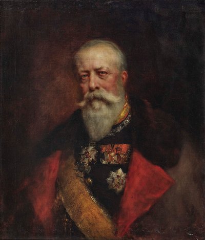 Portræt af storhertug Frederik I af Baden 1826-1907. af Ferdinand Keller