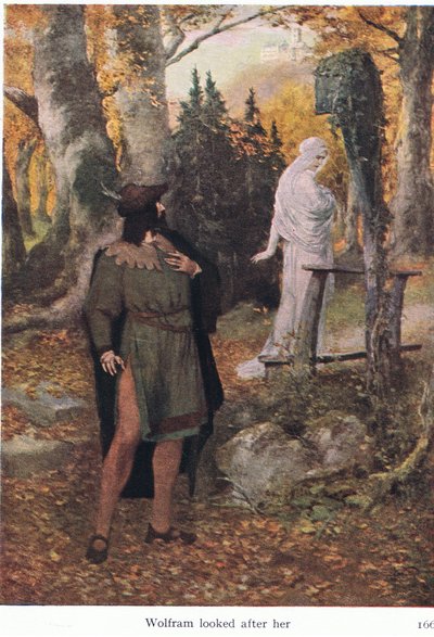 Wolfram passede hende, illustration fra The Stories of Wagner