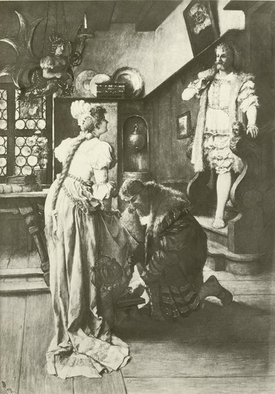 The Master-Singers of Nürnberg, akt III scene iv (gravure) af Ferdinand Leeke