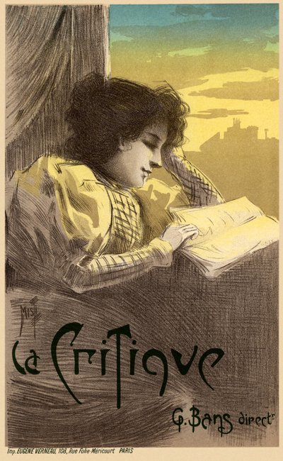 Aviskritikplakat, 1900 af Ferdinand Misti Mifliez
