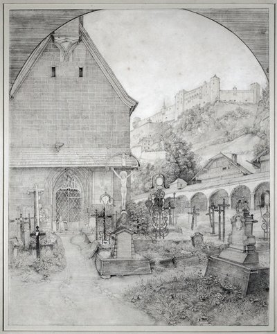 Sankt Peters Kirkegård i Salzburg, Østrig ... af Ferdinand Olivier