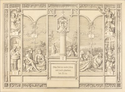 Halestykke: Salige er de, der ikke ser og alligevel tror (Salige er de, der ikke ser det af Ferdinand Olivier