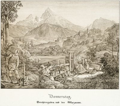 På torsdag: Berchtesgaden og Watzmann af Ferdinand Olivier