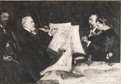 Joachim-kvartetten, 1904. af Ferdinand Schmutzer