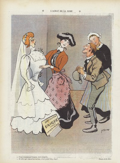 Illustration til Le Rire (farve litho) af Ferdinand Sigismund Bac