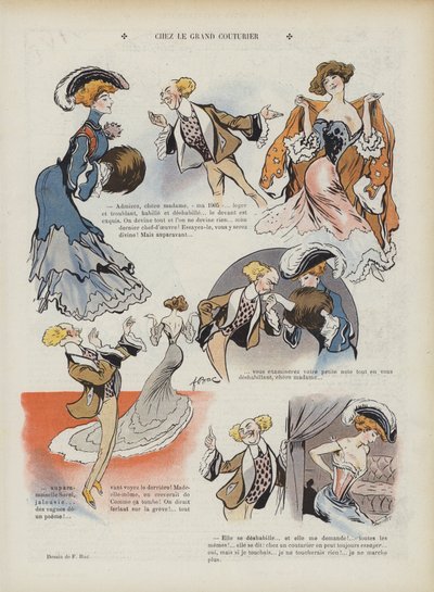 Illustration til Le Rire (farve litho) af Ferdinand Sigismund Bac