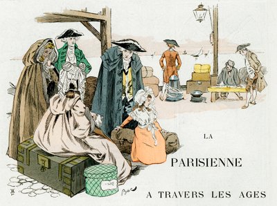 Den parisiske kvinde gennem tiderne, 1700-tallet, c1880-1950. af Ferdinand Sigismund Bac
