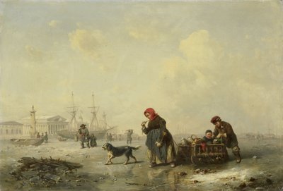 Neva ved Sankt Petersborg af Ferdinand Theodor Hildebrandt