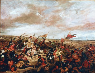 Slaget ved Poitiers den 19. september af Ferdinand Victor Eugene Delacroix