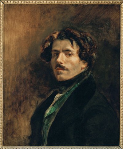Delacroix, selvportræt ... af Ferdinand Victor Eugene Delacroix