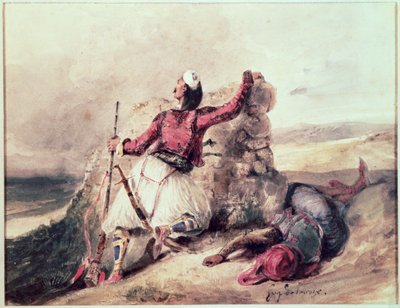 Grækere under belejring af Ferdinand Victor Eugene Delacroix
