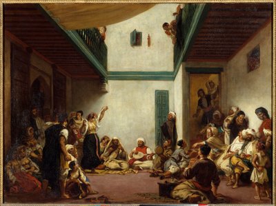 Jødisk bryllup i Marokko. Maleri af Eugene Delacroix (1798-1863) af Ferdinand Victor Eugene Delacroix