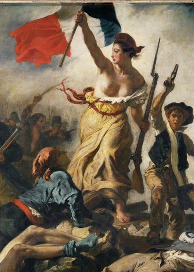 28. juli 1830; Frihed leder folket ... af Ferdinand Victor Eugene Delacroix