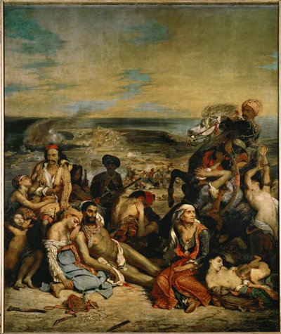 Le Massacre de Scio - Massakren på Chios ... af Ferdinand Victor Eugene Delacroix